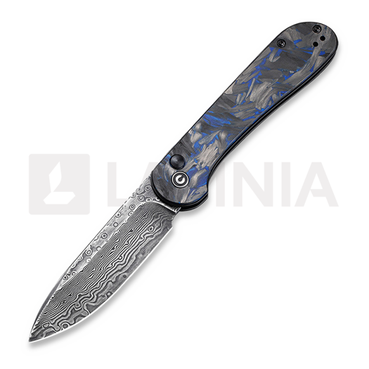 CIVIVI Button Lock Elementum Damascus 접이식 나이프 C2103DS