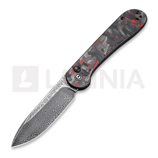 CIVIVI Button Lock Elementum Damascus folding knife C2103DS