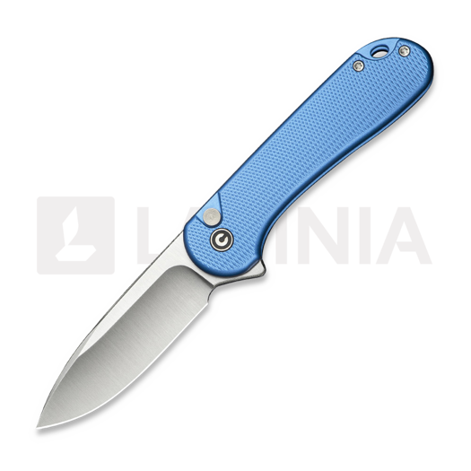 CIVIVI Button Lock Elementum II, Diamond Pattern Blue Al C18062PD-2