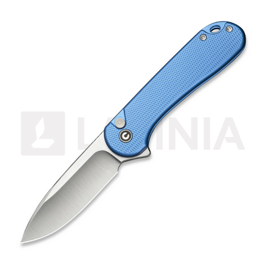 CIVIVI Button Lock Elementum II, Diamond Pattern Blue Al C18062PD-2