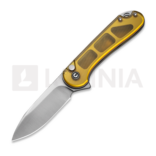 CIVIVI Button Lock Elementum II, Polished Ultem, Satin C18062P-7