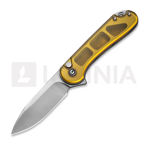 CIVIVI Button Lock Elementum II, Polished Ultem, Satin C18062P-7