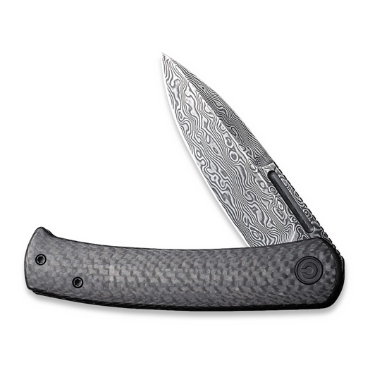 CIVIVI Caetus Damascus, Twill Carbon Fibre C21025C-DS1