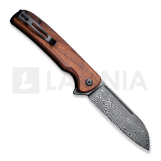 CIVIVI Chevalier Damascus Taschenmesser, cuibourtia wood C20022-DS1