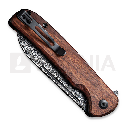 CIVIVI Chevalier Damascus Taschenmesser, cuibourtia wood C20022-DS1