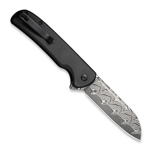 CIVIVI Chevalier II Damascus, Black Aluminum C20022B-DS1