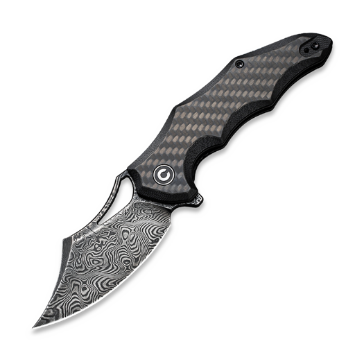 CIVIVI Chiro Damascus, Carbon Fibre/Black G-10 C23046-DS1