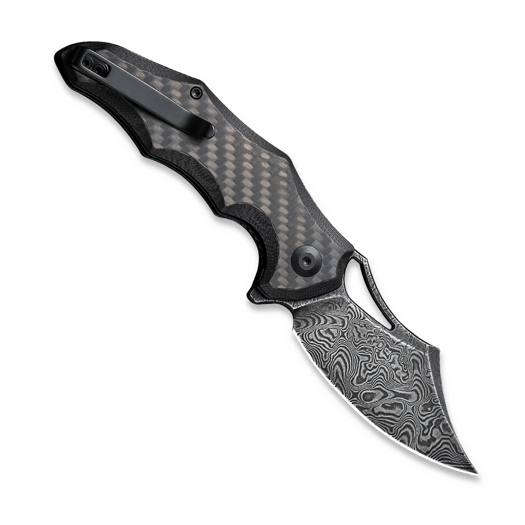 CIVIVI Chiro Damascus, Carbon Fibre/Black G-10 C23046-DS1