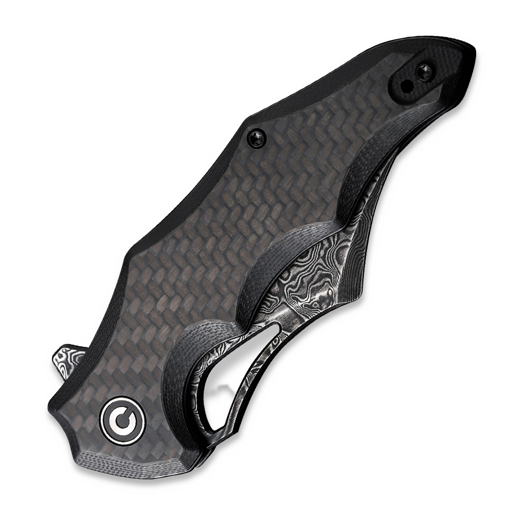 CIVIVI Chiro Damascus, Carbon Fibre/Black G-10 C23046-DS1
