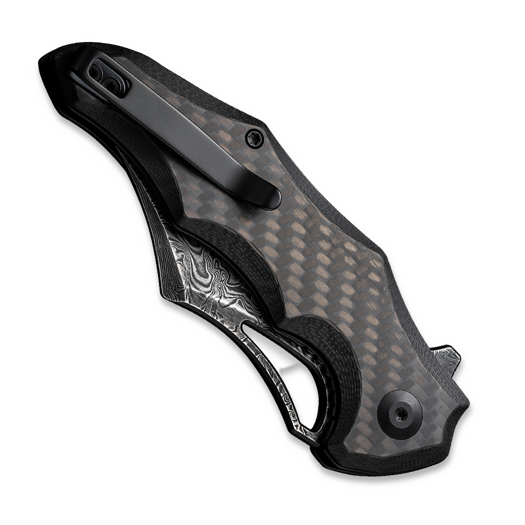 CIVIVI Chiro Damascus, Carbon Fibre/Black G-10 C23046-DS1