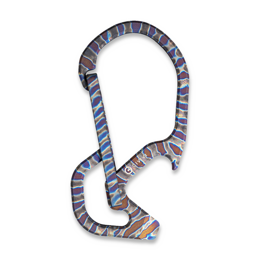 CIVIVI Click Ti Carabiner Keychain Multi-Tool, flamed CA-01B