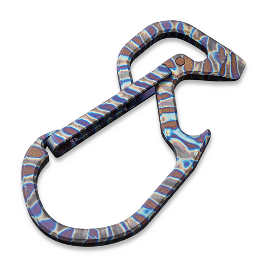 CIVIVI Click Ti Carabiner Keychain Multi-Tool, flamed CA-01B