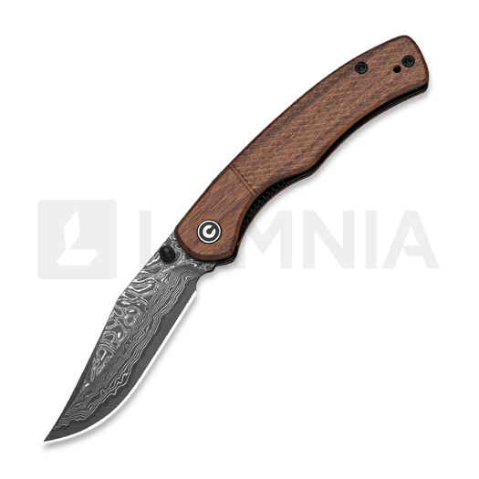 CIVIVI Clingman Damascus, Guibourtia C23065B-DS1