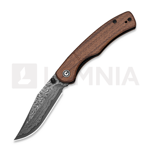 CIVIVI Clingman Damascus, Guibourtia C23065B-DS1