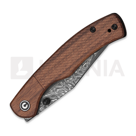 CIVIVI Clingman Damascus, Guibourtia C23065B-DS1