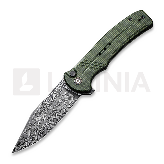 CIVIVI Cogent Damascus összecsukható kés, green micarta C20038D-DS1