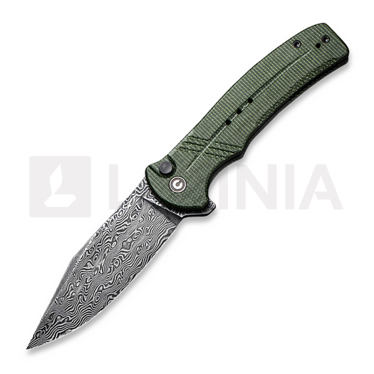 CIVIVI Cogent Damascus kääntöveitsi, green micarta C20038D-DS1