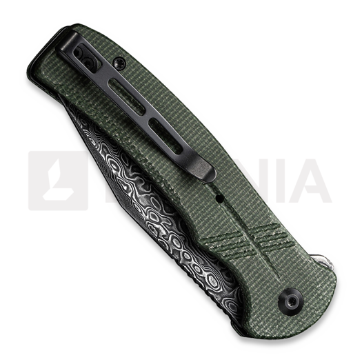 CIVIVI Cogent Damascus kääntöveitsi, green micarta C20038D-DS1