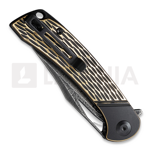 CIVIVI Dogma Damascus kääntöveitsi, brass C2005DS-1