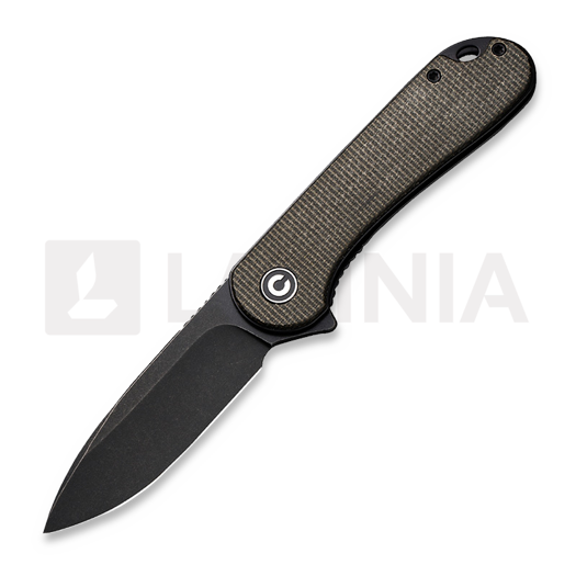 CIVIVI Elementum Black 접이식 나이프, dark green micarta C907Z