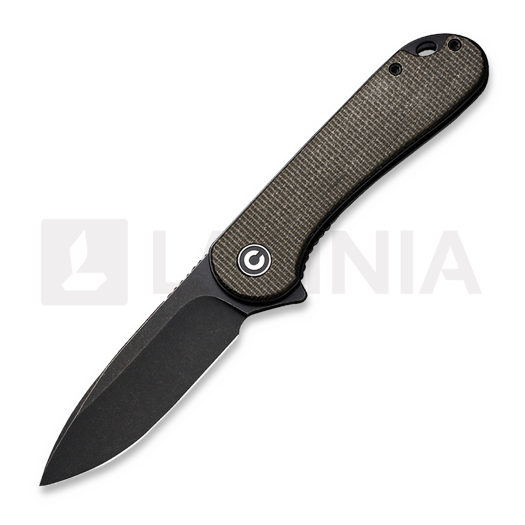 มีดพับ CIVIVI Elementum Black, dark green micarta C907Z