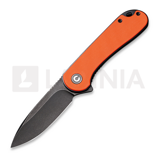 CIVIVI Elementum Black folding knife, orange C907Y