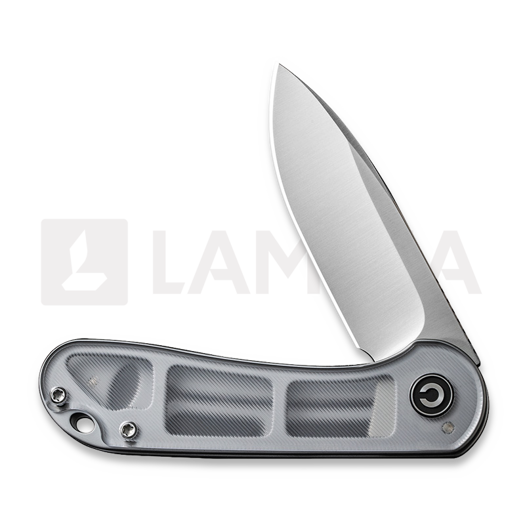 CIVIVI Elementum, Polished Clear Lexan, Satin C907A-7