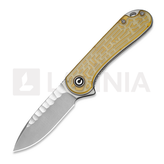 Nóż składany CIVIVI Elementum, Polished Ultem, Satin Rock-Grind C18062AM-2