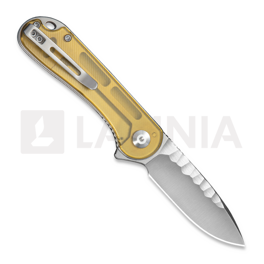 CIVIVI Elementum folding knife, Polished Ultem, Satin Rock-Grind C18062AM-2