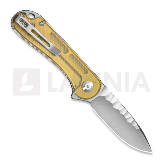 CIVIVI Elementum folding knife, Polished Ultem, Satin Rock-Grind C18062AM-2