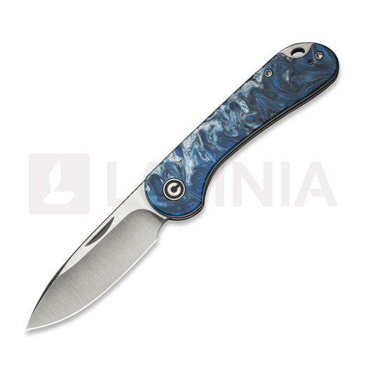 CIVIVI Elementum Slip Joint, Blue Ocean Resin, Satin C18062AJ-4