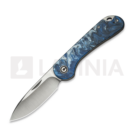 CIVIVI Elementum Slip Joint, Blue Ocean Resin, Satin C18062AJ-4