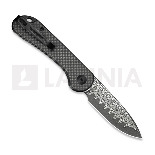 CIVIVI Elementum Slip Joint Damascus, Twill Carbon Fiber C18062AJ-DS1