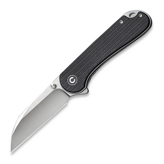 CIVIVI Elementum Wharncliffe, Black Canvas Micarta, Satin C18062AF-3