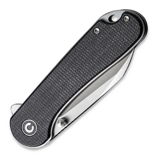 CIVIVI Elementum Wharncliffe, Black Canvas Micarta, Satin C18062AF-3