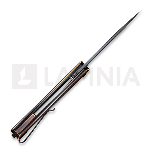 CIVIVI Exarch Damascus foldekniv, black hand rubbed copper C2003DS-2