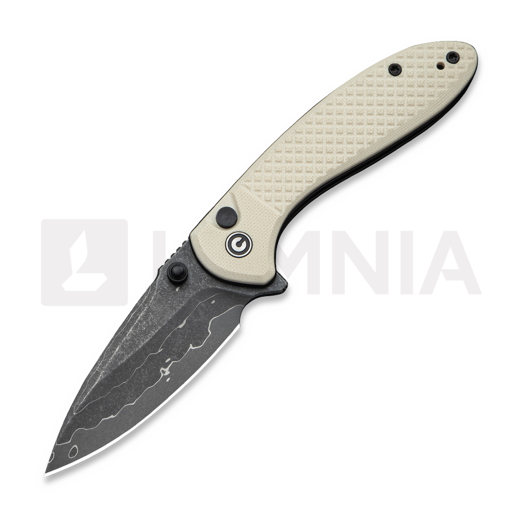 CIVIVI Faeger Damascus 折叠刀, Milled Ivory G-10 C24031-DS1