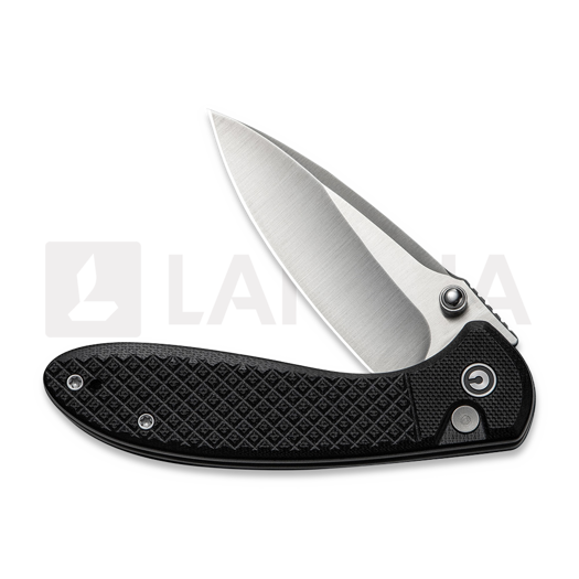 CIVIVI Faeger, Milled Black G-10, Satin C24031-1