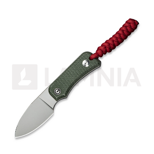 CIVIVI Fixed Blade Baby Banter, Green Canvas Micarta, SW C23045-2