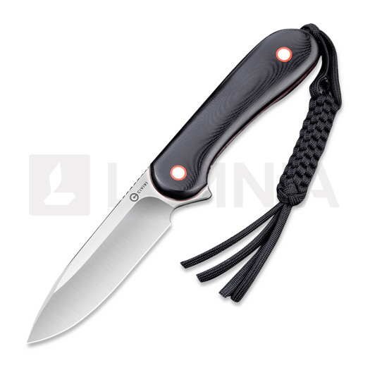 CIVIVI Fixed Blade Elementum knife, black/red C2104A