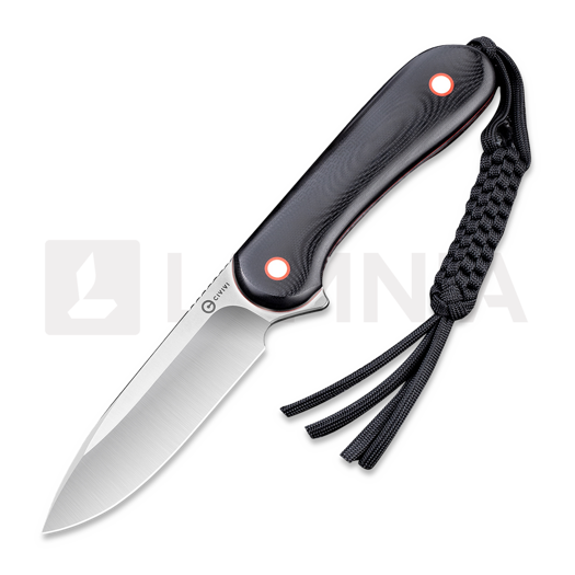 CIVIVI Fixed Blade Elementum kniv, black/red C2104A
