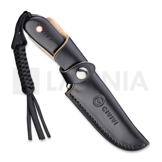 CIVIVI Fixed Blade Elementum kniv, black/red C2104A