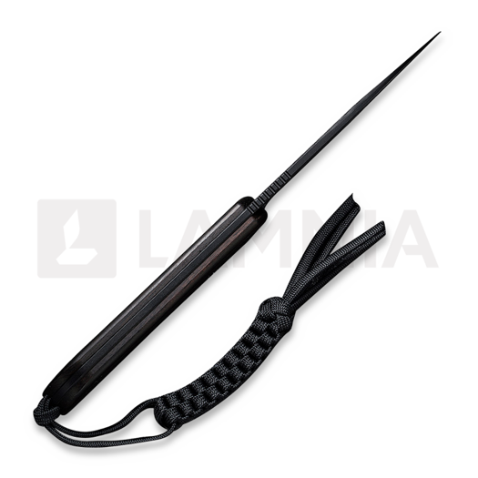 CIVIVI Fixed Blade Elementum Damascus peilis, ebony C2105-DS1
