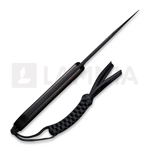 CIVIVI Fixed Blade Elementum Damascus veitsi, ebony C2105-DS1
