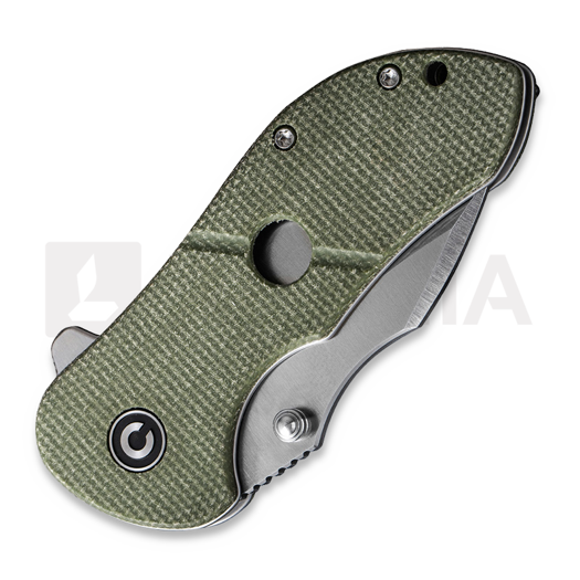 CIVIVI Gordo, Olive Canvas Micarta, Satin C22018C-2
