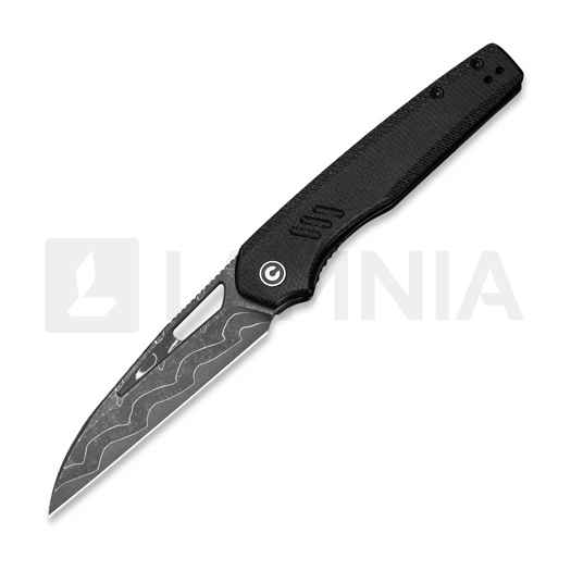 Nóż składany CIVIVI Guile, Damascus, Black Canvas Micarta C24062B-DS1