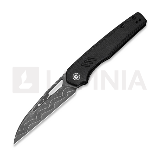 CIVIVI Guile vouwmes, Damascus, Black Canvas Micarta C24062B-DS1