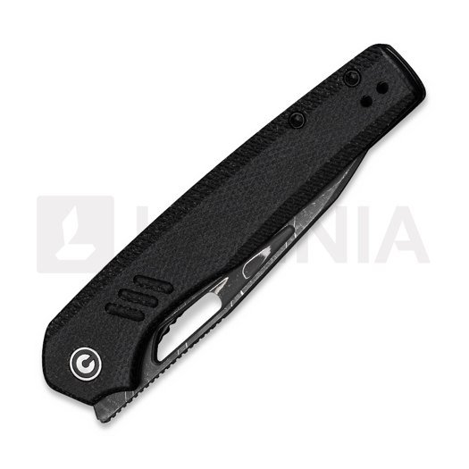 CIVIVI Guile sulankstomas peilis, Damascus, Black Canvas Micarta C24062B-DS1