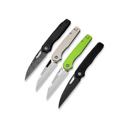 CIVIVI Guile kääntöveitsi, Damascus, Black Canvas Micarta C24062B-DS1