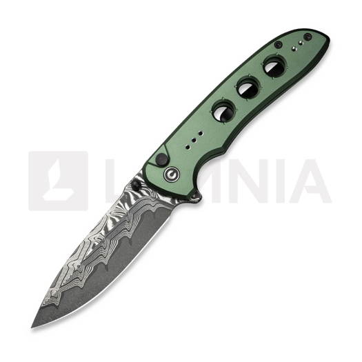 CIVIVI Hyperpulse Damascus, Green Aluminum C23087A-DS1